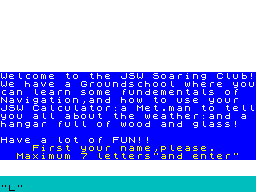 The JSW Soaring Game — ss (WOR)