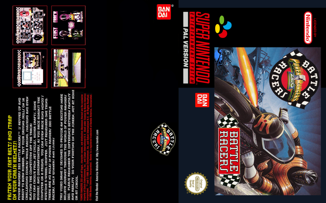 Power Rangers Zeo - Battle Racers — box-texture (EU)