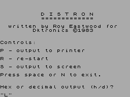 Distron — ss (EU)