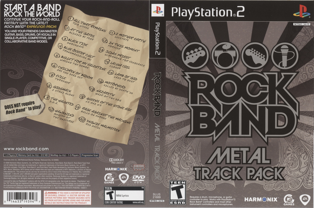 Rock Band - Metal Track Pack — box-texture (US)