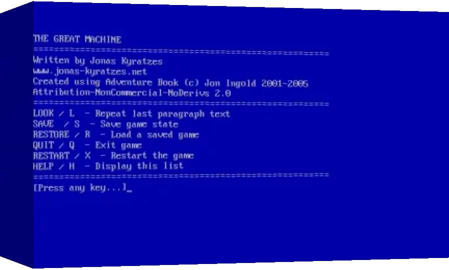 The Great Machine — box-3D (WOR)