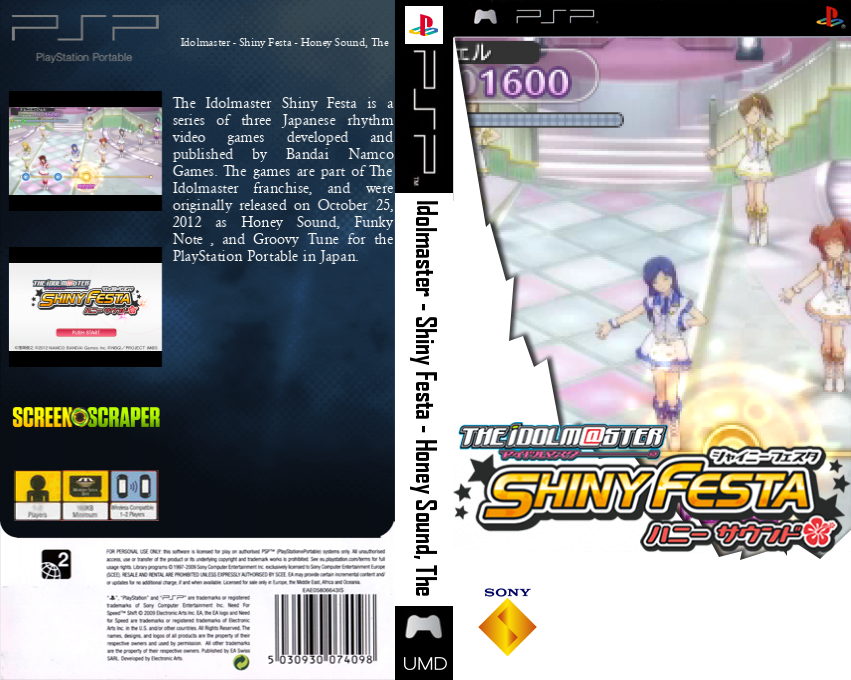 Idolmaster, The - Shiny Festa - Honey Sound — box-texture (SS)