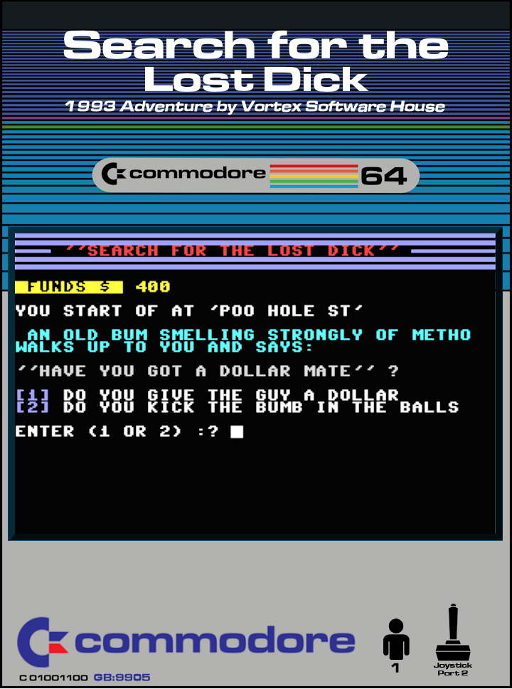 Search for the Lost Dick box art