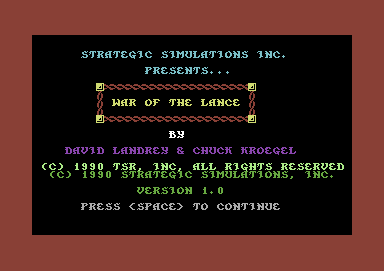 War Of The Lance — sstitle (WOR)