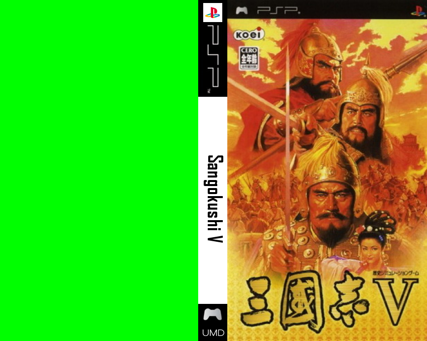 Sangokushi V — box-texture (JP)
