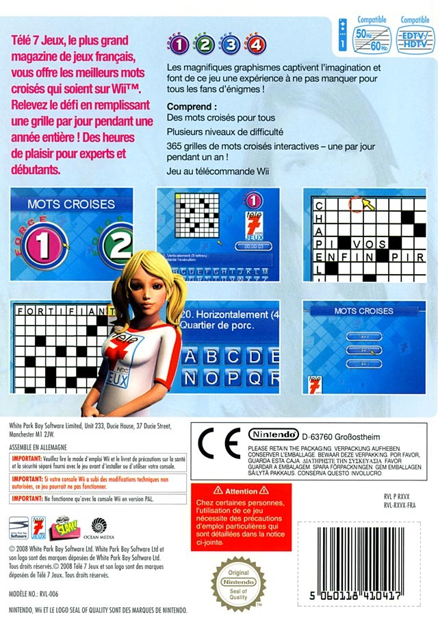Tele 7 Jeux - Mots Croises — box-2D-back (FR)