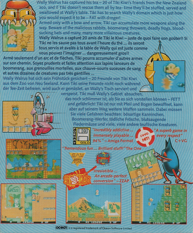 NewZealand Story, The — box-2D-back (EU)