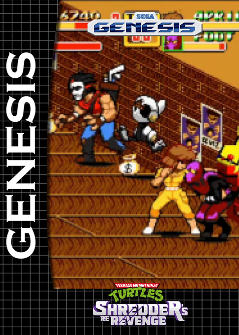 Teenage Mutant Ninja Turtles : Shredder's Re-Revenge — box-2D (SS)