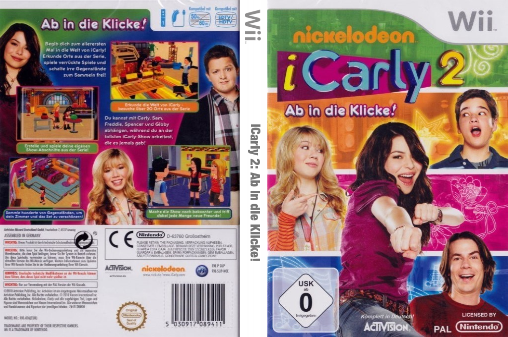 Nickelodeon iCarly 2 - iJoin the Click! — box-texture (DE)