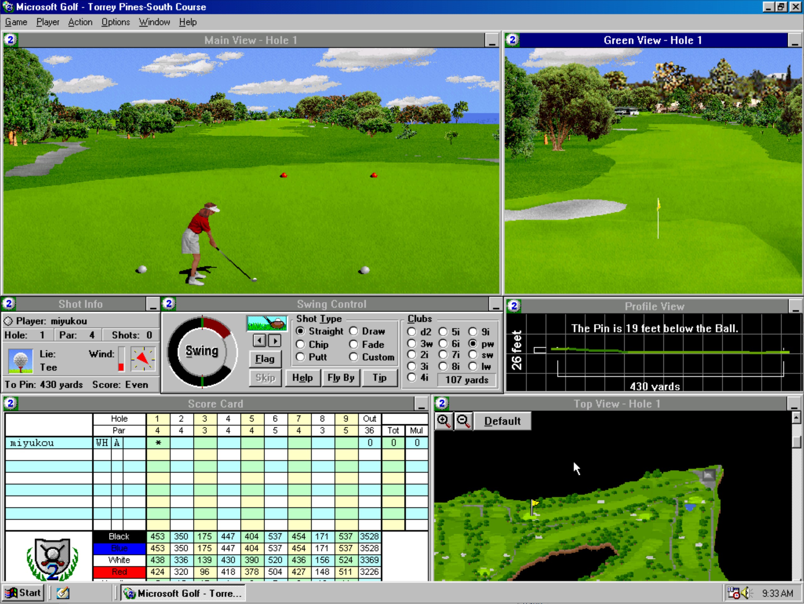 Microsoft Golf 2.0 — ss (WOR)