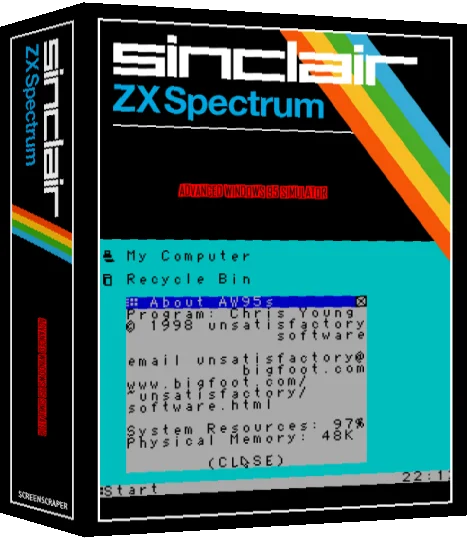 Advanced Windows 95 Simulator — box-3D (SS)