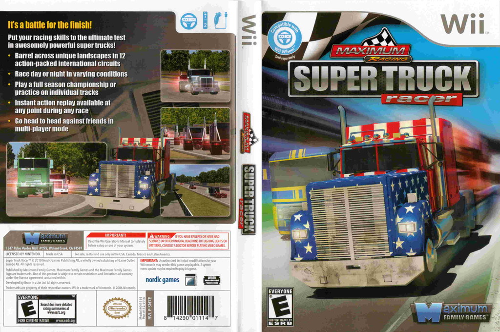 Super Truck Racer — box-texture (US)