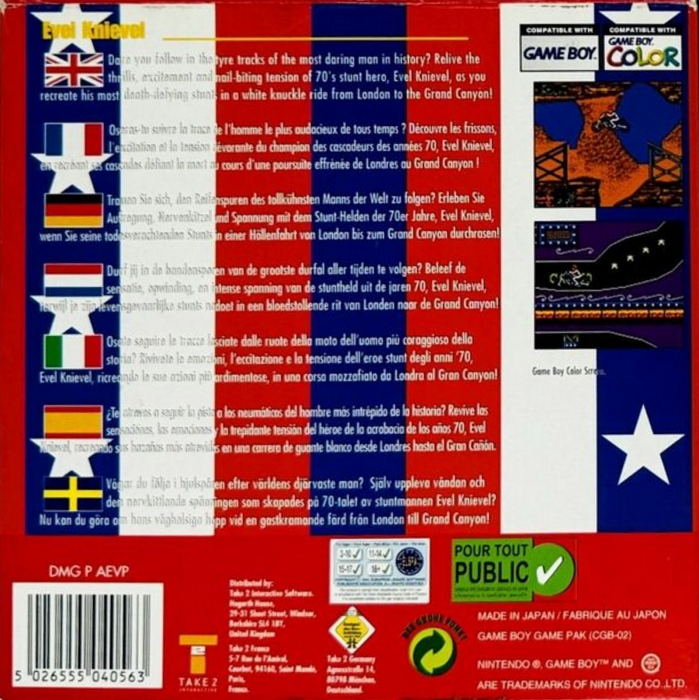 Evel Knievel — box-2D-back (EU)
