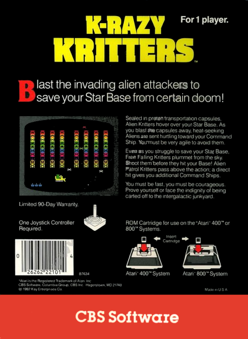 K-razy Kritters — box-2D-back (US)