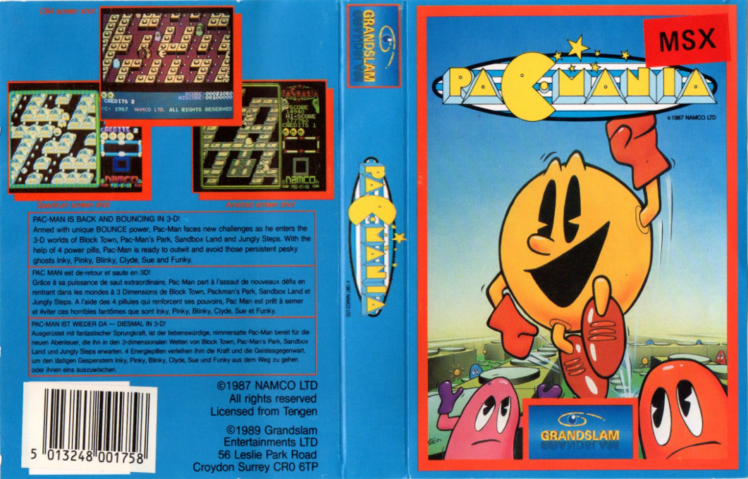 Pac-mania — box-texture (EU)