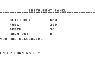 Lunar-Lander Game — ss (EU)