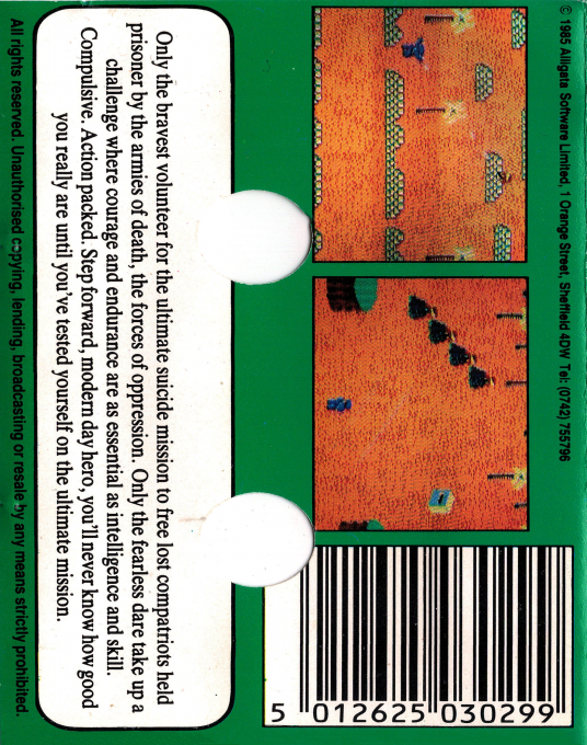 Who Dares Wins — box-2D-back (EU)