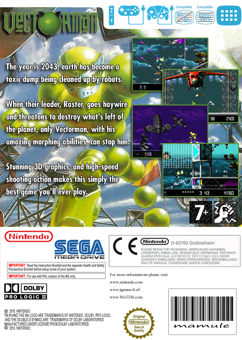 Vectorman — box-2D-back (EU)