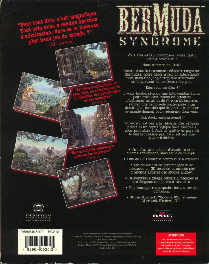 Bermuda Syndrome — box-2D-back (FR)