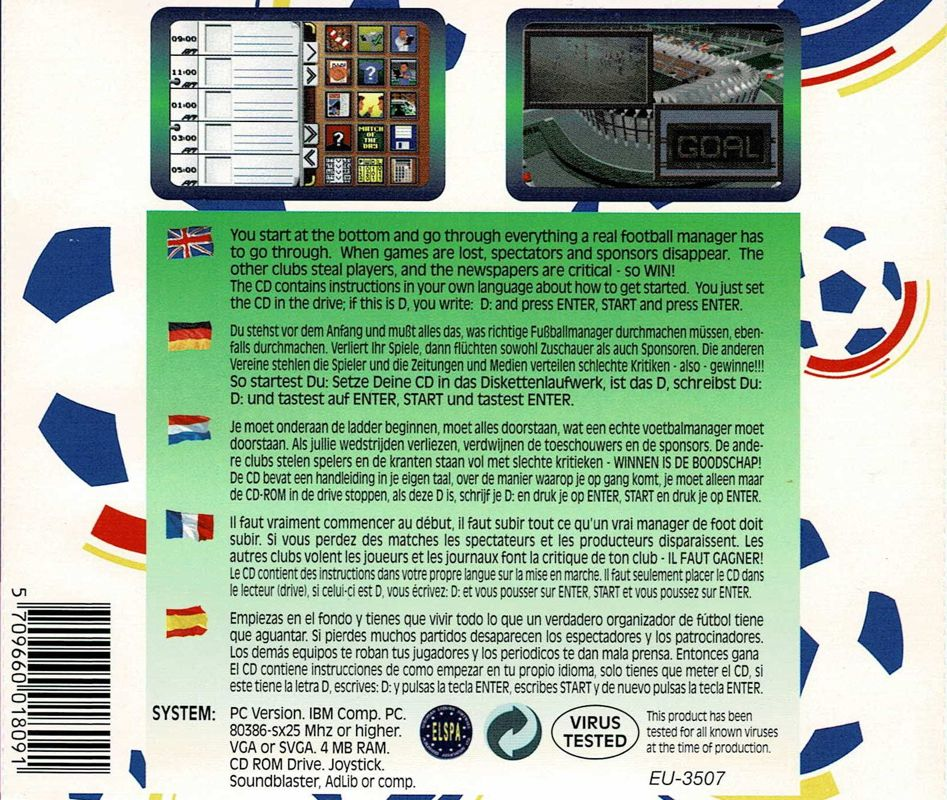 Match Day Manager — box-2D-back (CUS)