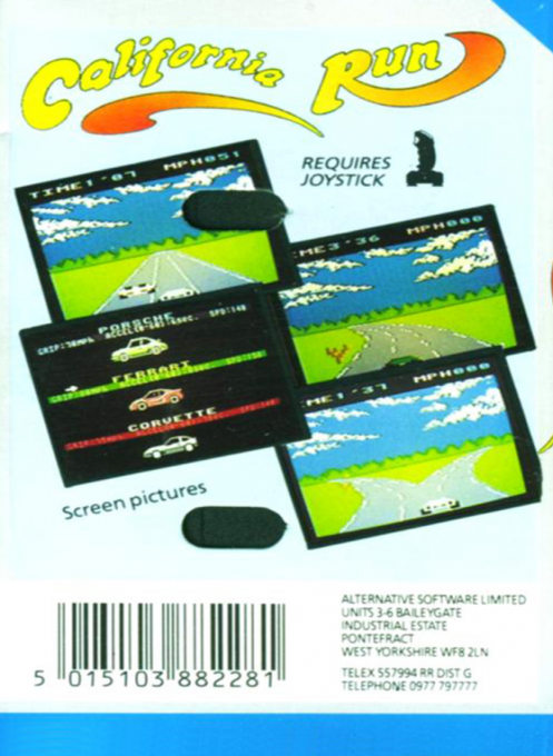 California Run — box-2D-back (EU)