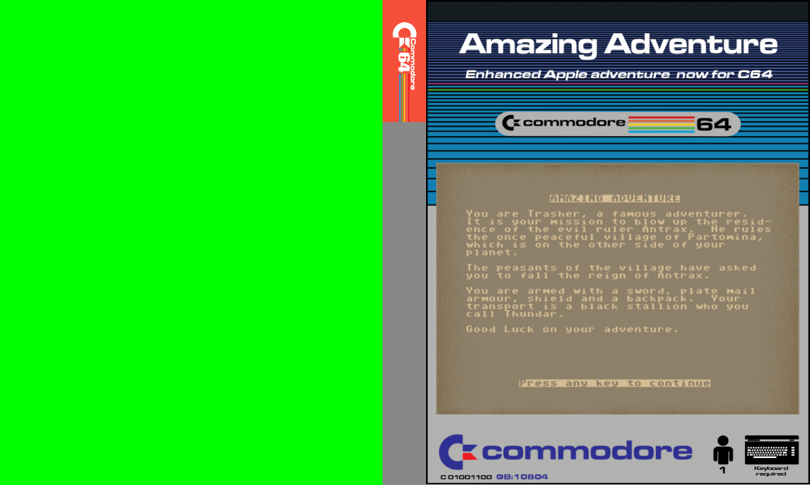 Amazing Adventure — box-texture (CUS)