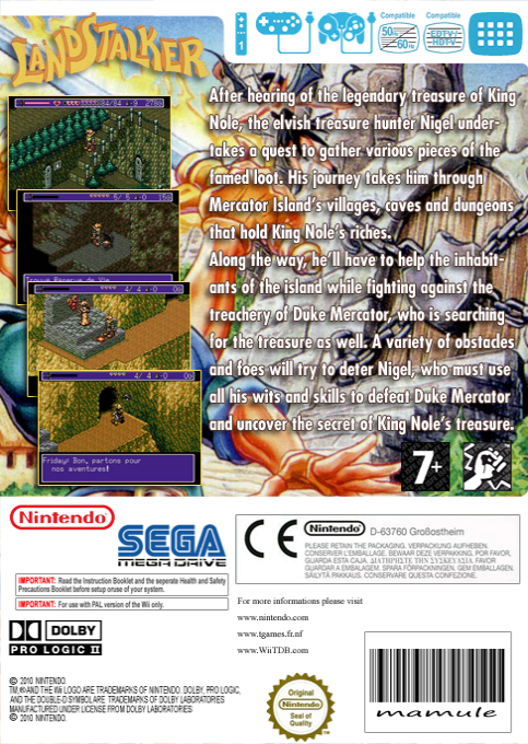 Landstalker — box-2D-back (EU)