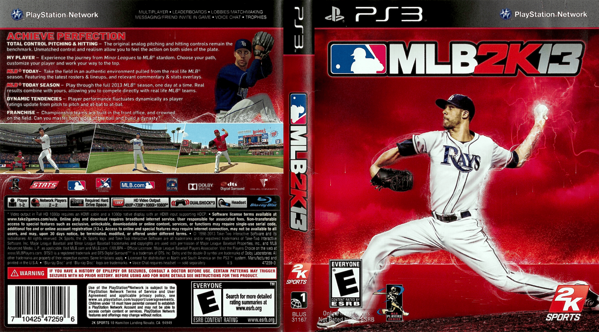 Major League Baseball 2k13 — box-texture (US)