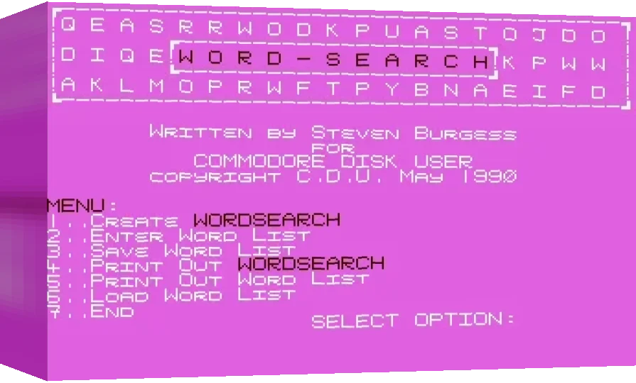 Wordsearch — box-3D (WOR)