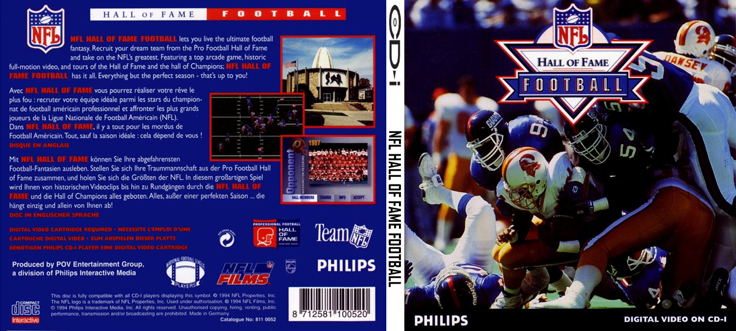 NFL Hall of Fame Football — box-texture (EU)