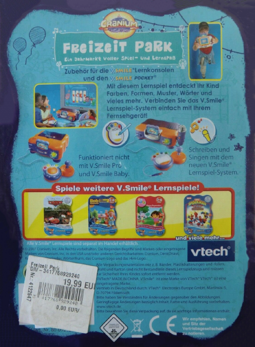 Cranium - Partyland Park — box-2D-back (DE)