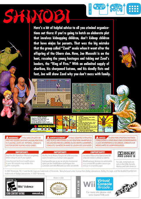 Shinobi — box-2D-back (US)