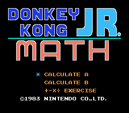 Donkey Kong Jr. Math — sstitle (WOR)