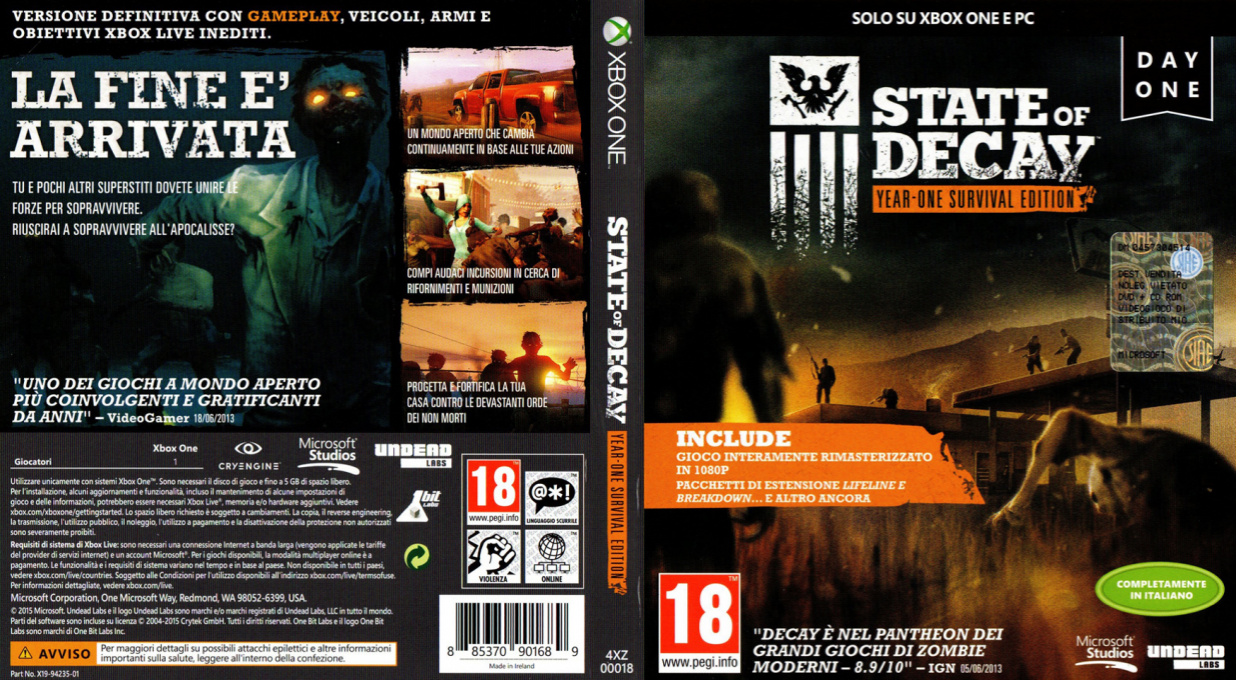 State of Decay: Year-One Survival Edition - Day One — box-texture (IT)