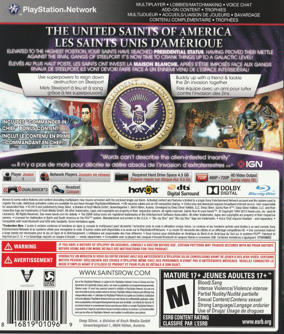Saints Row IV — box-2D-back (CA)
