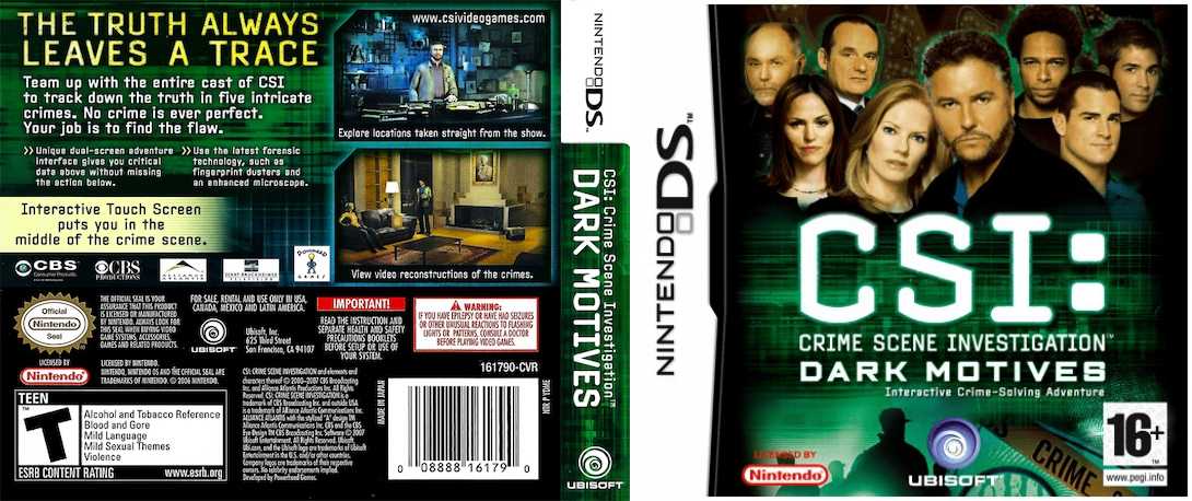 CSI - Crime Scene Investigation - Dark Motives — box-texture (US)