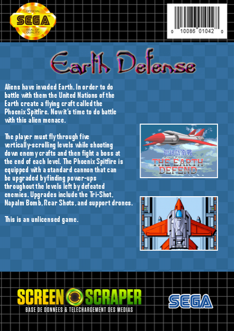 The Earth Defend — box-2D-back (SS)
