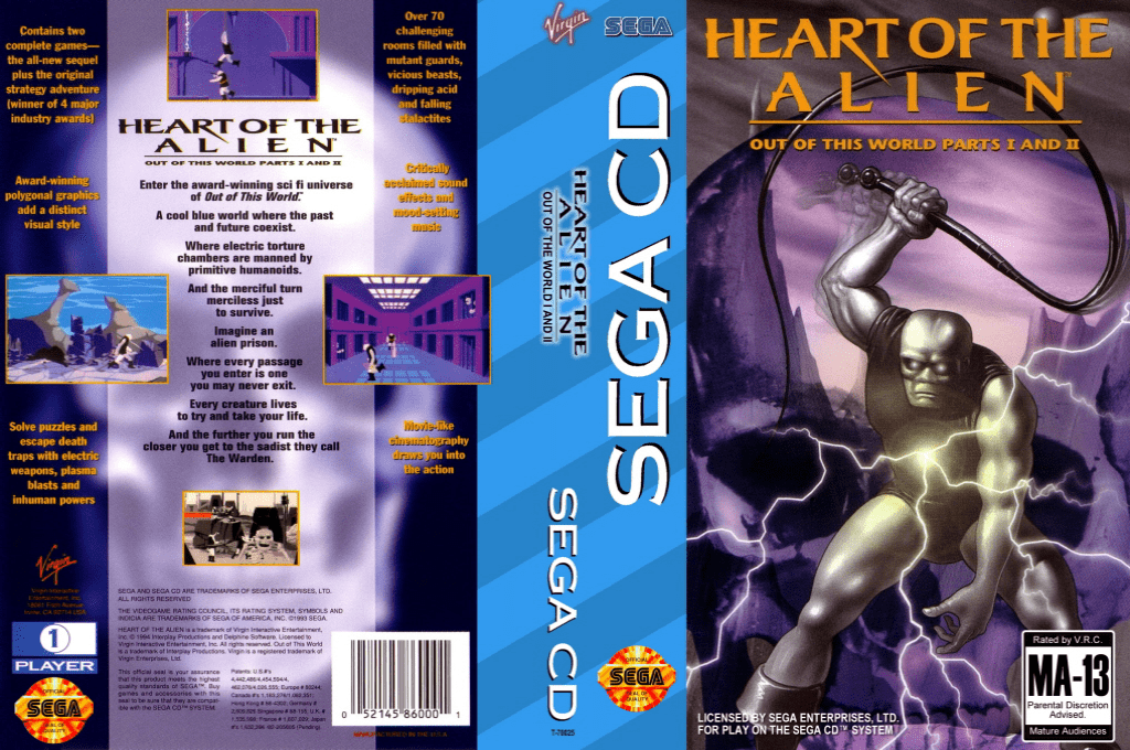 Heart of the Alien - Out of This World Parts I and II — box-texture (US)