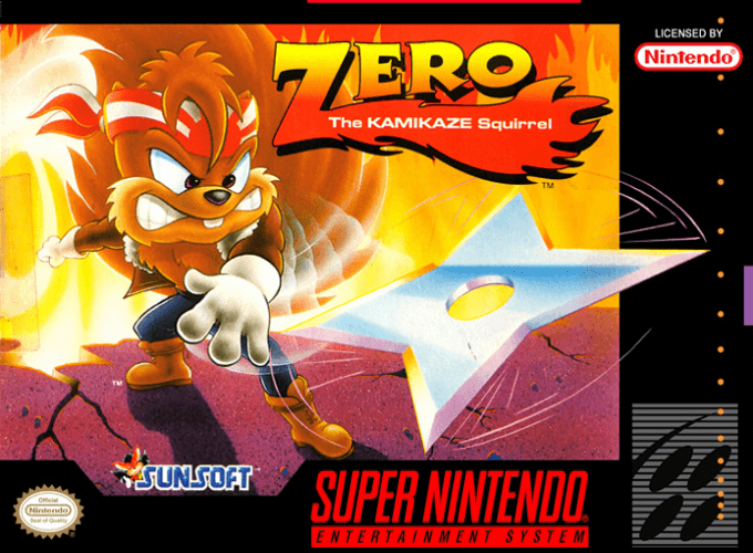 Zero - The Kamikaze Squirrel box art