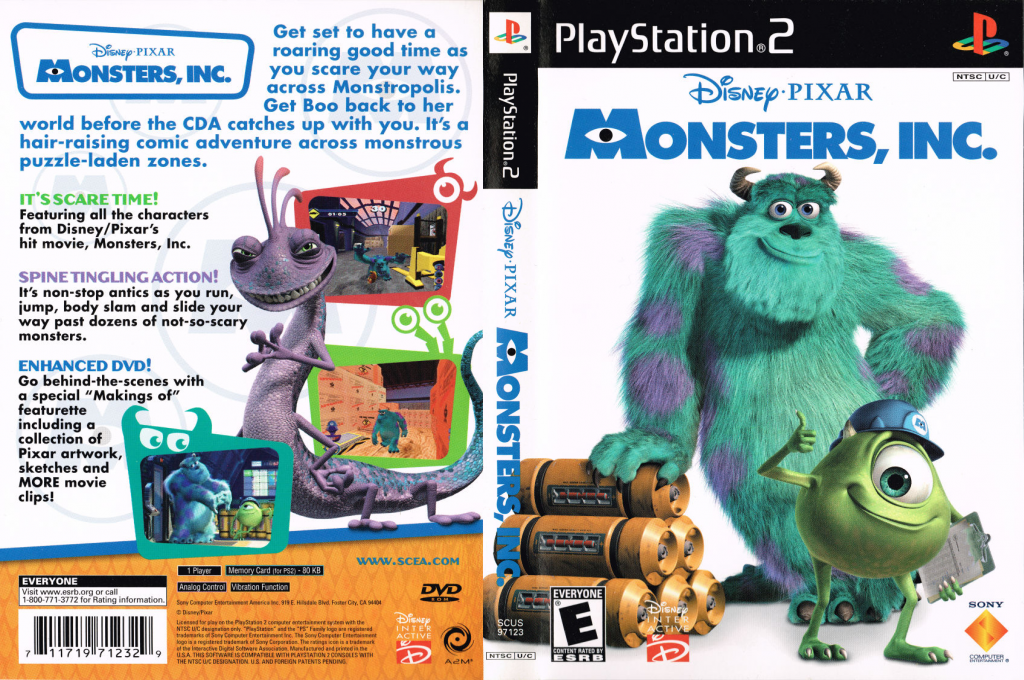 Disney-Pixar Monsters, Inc. - Skraemmeoen — box-texture (US)