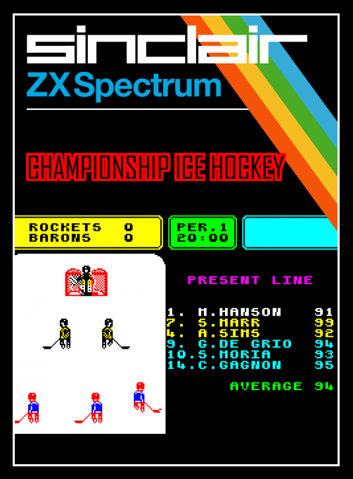 Championship Ice Hockey box art