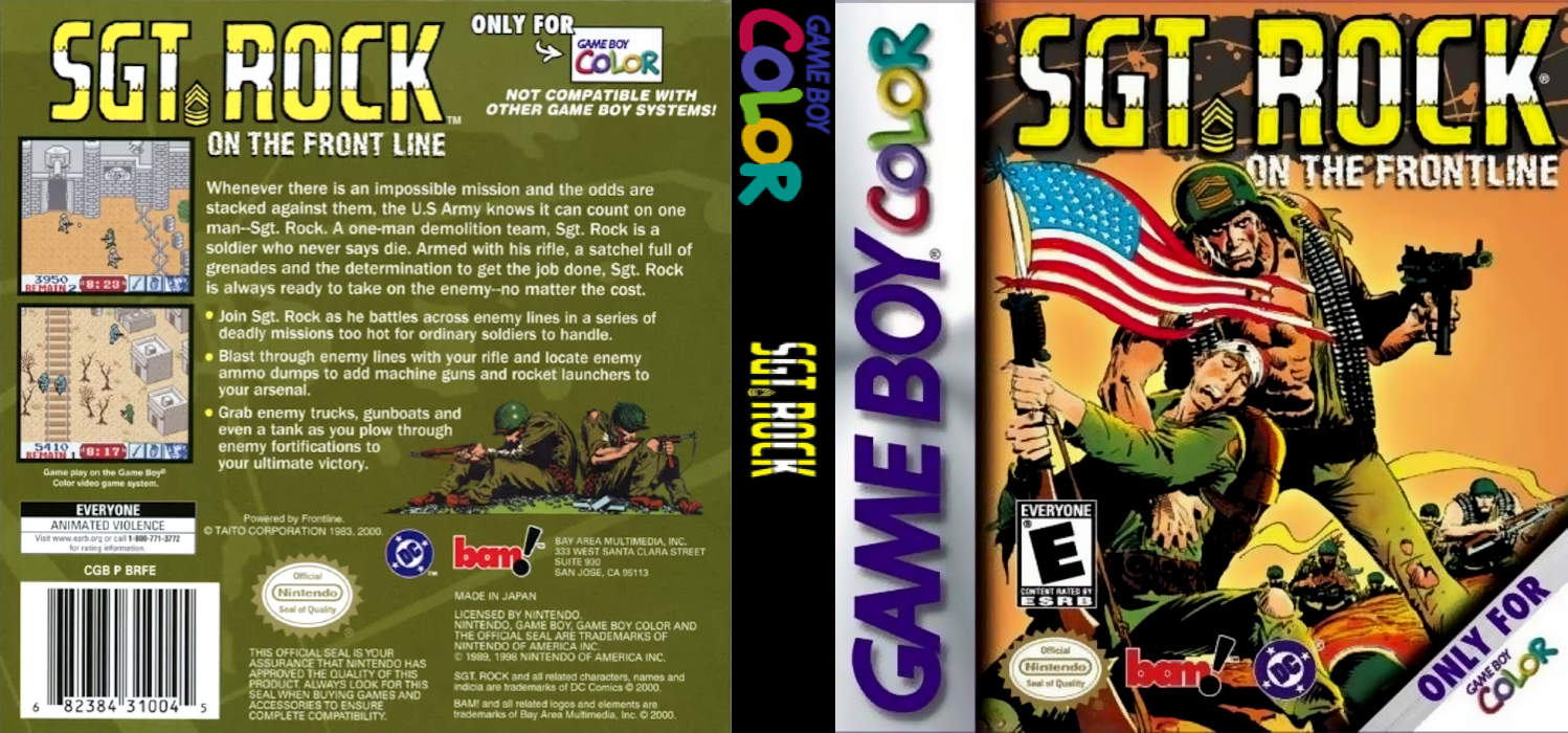 Sgt. Rock - On the Frontline — box-texture (US)