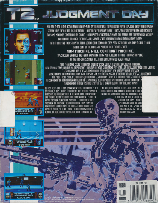 Terminator 2 - Judgment Day — box-2D-back (EU)