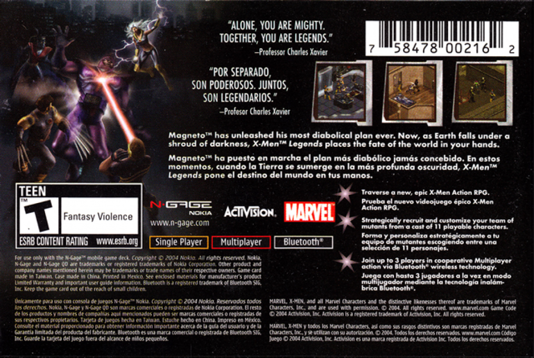 X-Men Legends — box-2D-back (US)
