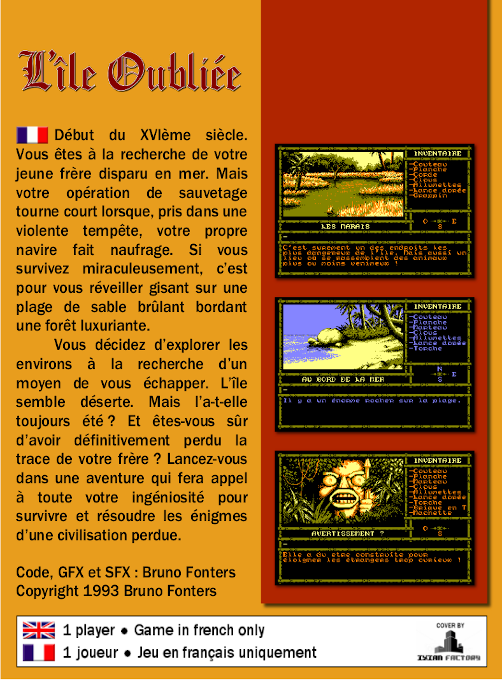 Ile Oubliée, L' — box-2D-back (FR)