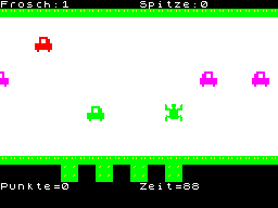 Frogger - Ein Spiel mit Froschen — ss (WOR)