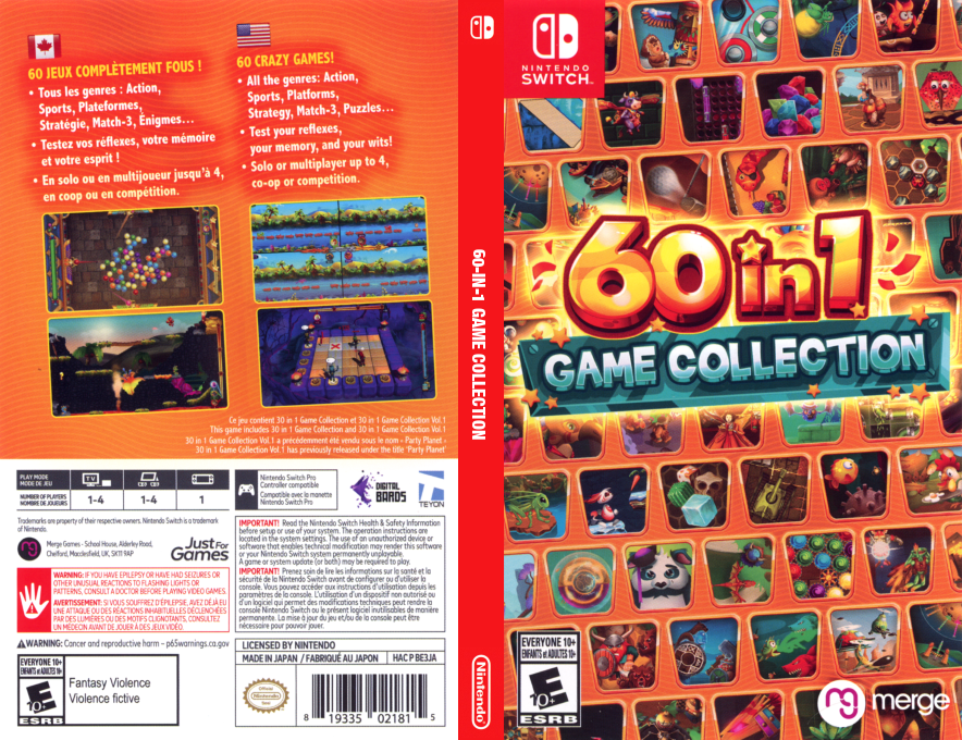 60-in-1 Game Collection — box-texture (US)