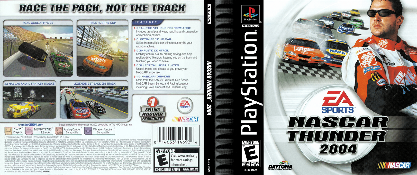 NASCAR Thunder 2004 — box-texture (US)