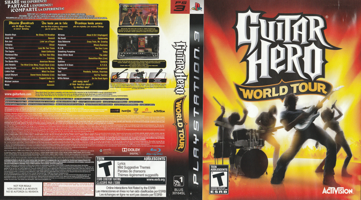 Guitar Hero World Tour — box-texture (CA)