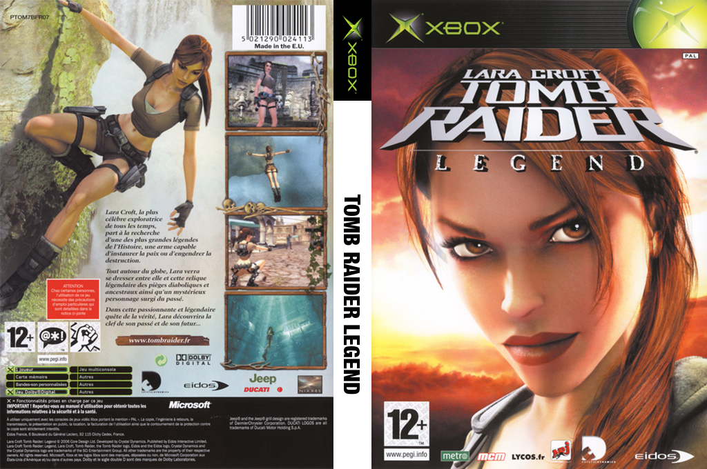 Tomb Raider - Legend — box-texture (FR)